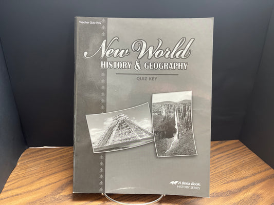 New World History & Geography quiz key, fourth ed