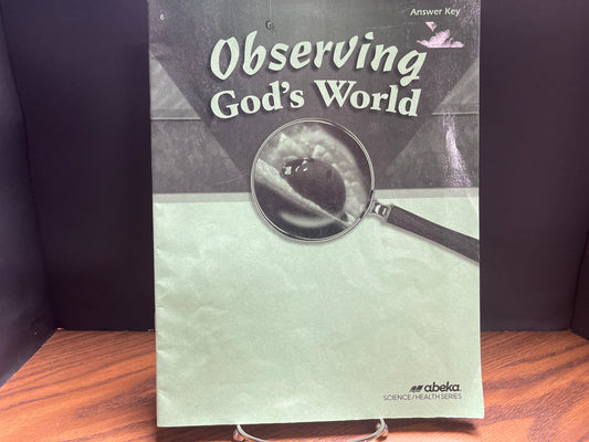 Observing God's World answer key