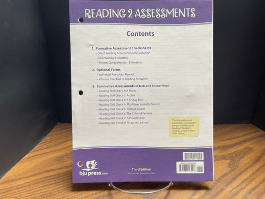 Reading 2 third ed Assessments & Answer Key