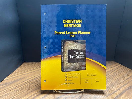 Christian Heritage parent lesson planner