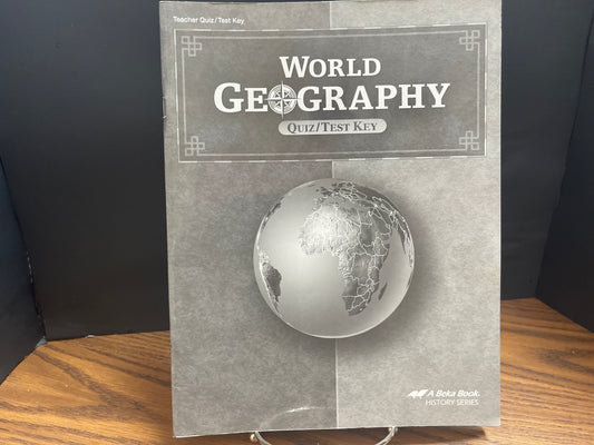 World Geography quiz/test key second ed