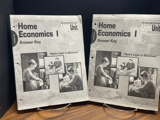 Home Economics I Answer Key 1-5, 6-10