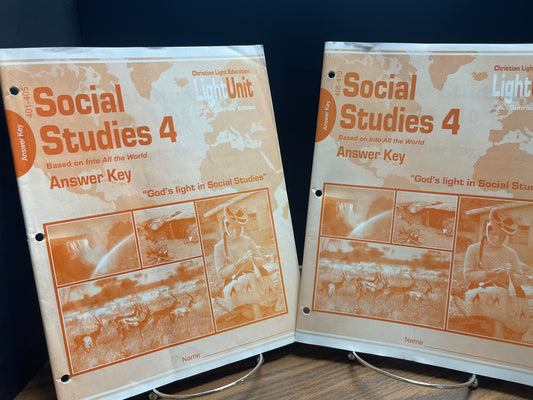 Social Studies Answer Key set 401-405, 406-410